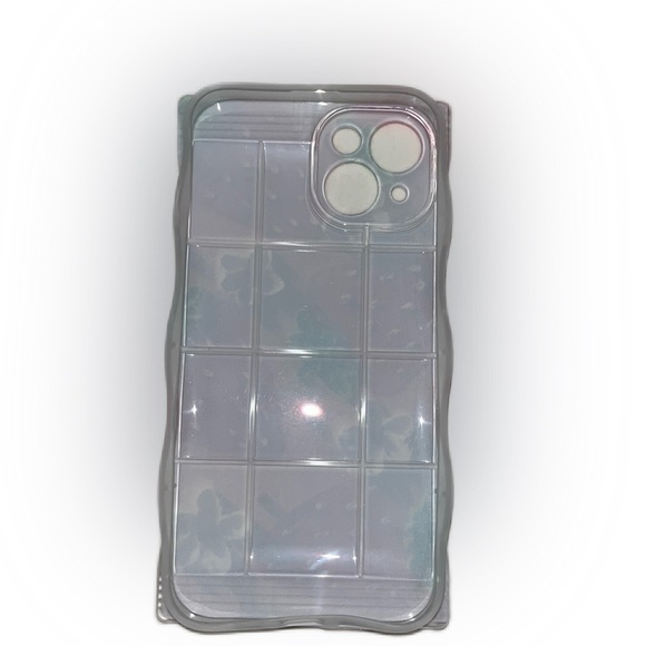 iPhone 14 squared glossy strawberry art print phone case - Picture 2 of 4